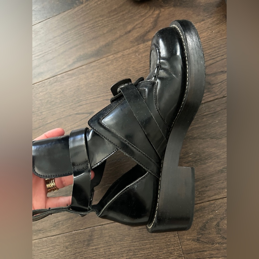 Balenciaga black combat moto boots - Picture 5 of 13